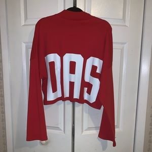 adidas Sweaters - Adidas bold age red mock neck crop sweater adidas Sweaters - Adidas bold age red mock neck crop sweater